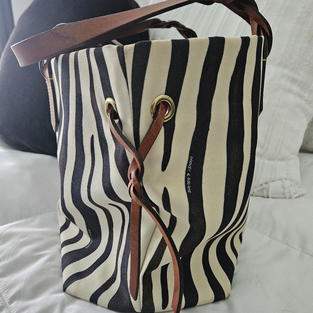 Dooney & Bourke Zebra Tote - Picture 3 of 11